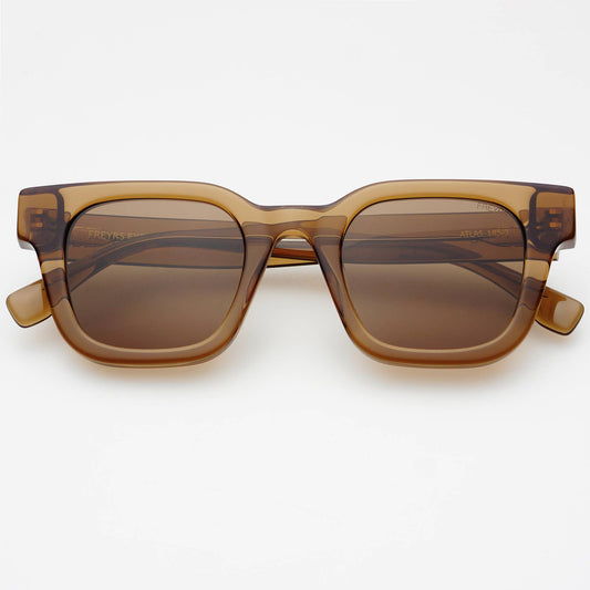 Atlas Rectangular Sunglasses Brown
