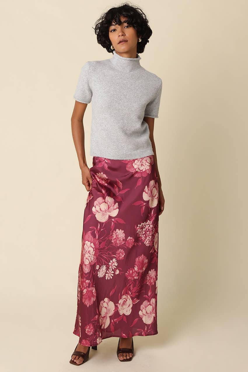 Olivaceous - Alani Mock Neck Knit Top: OATMEAL / L
