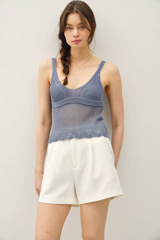 Joy Crochet Tank