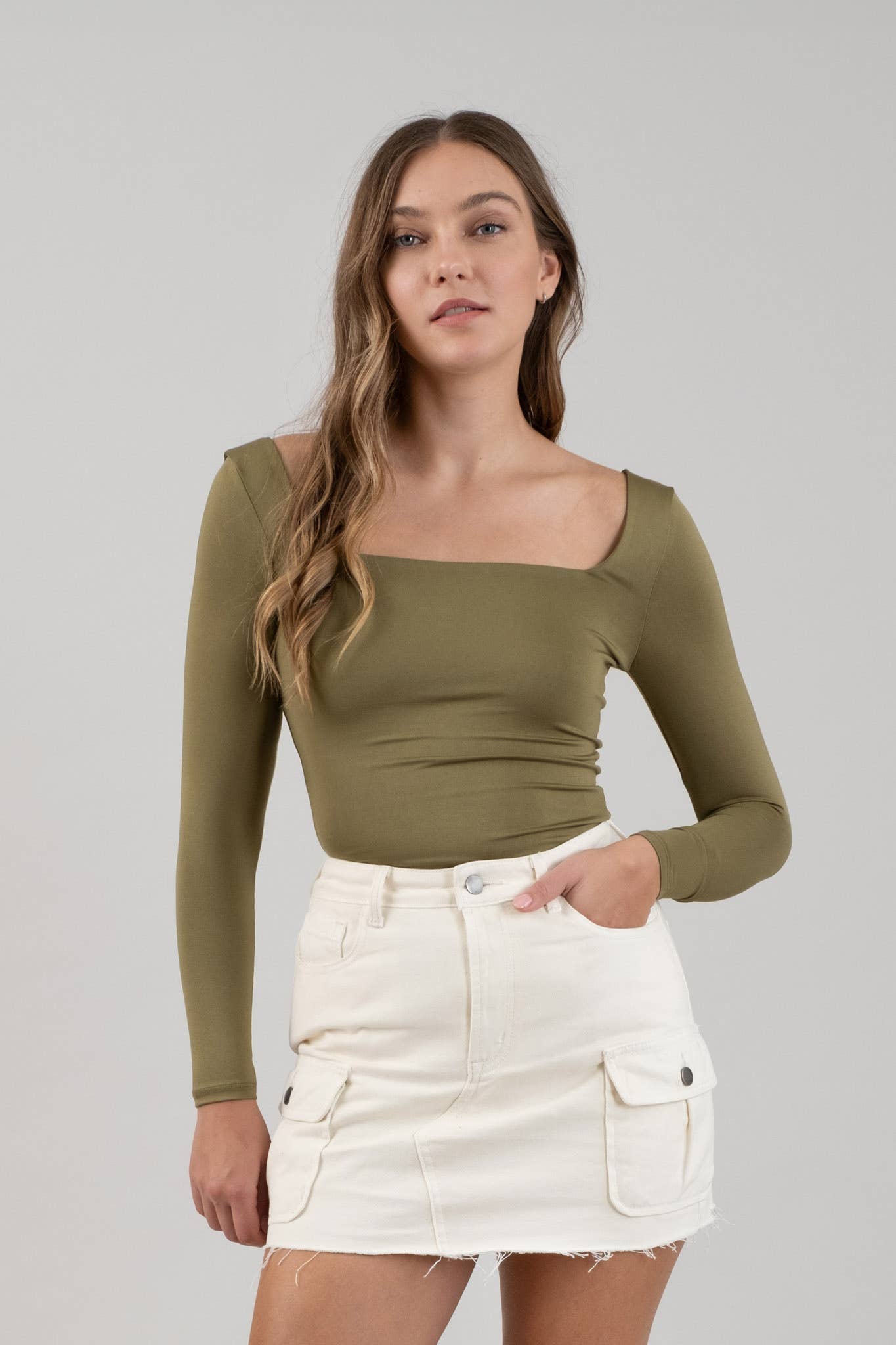 Gemma Top Olive