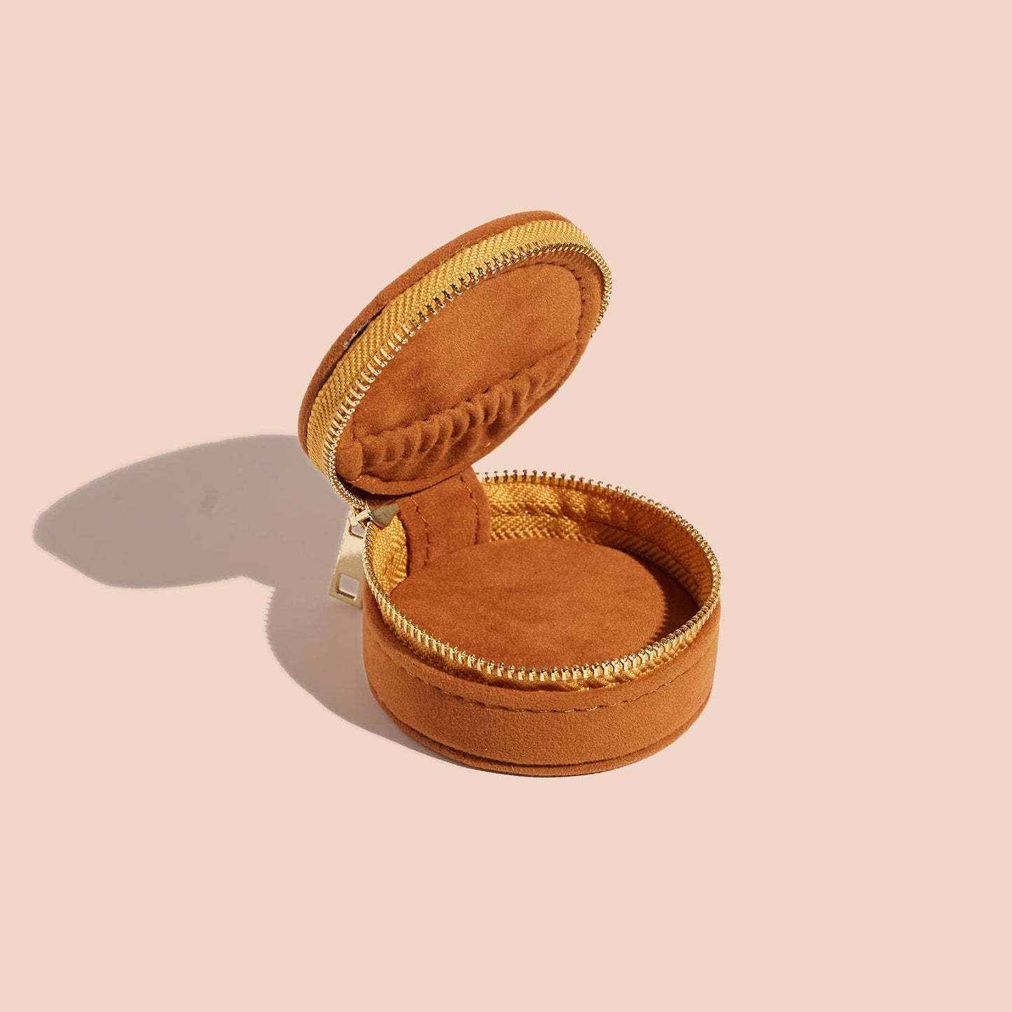 Mini Travel Jewlery Case Burnt Orange