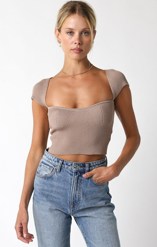 Kira Top Khaki