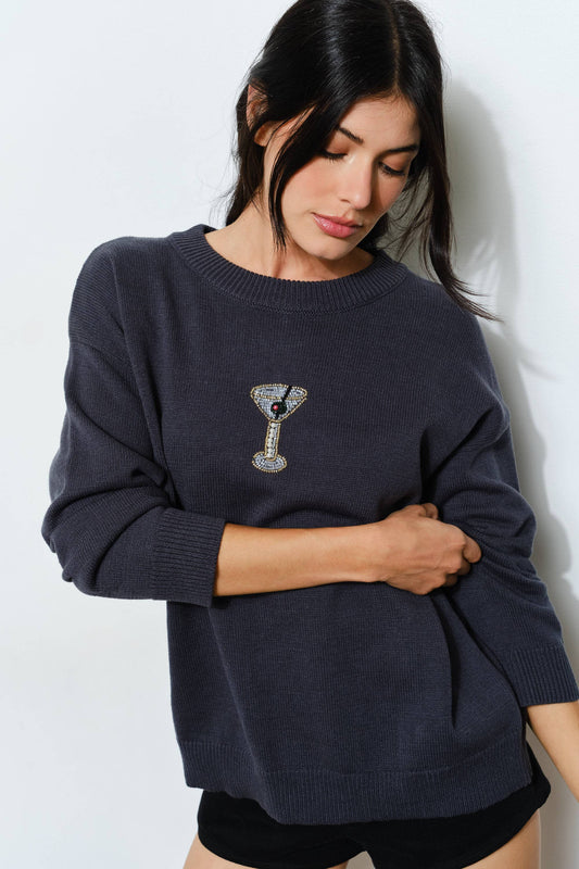 Eva Martini Beaded Sweater