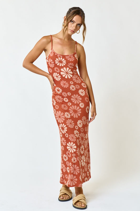 Mia Maxi Dress Brick