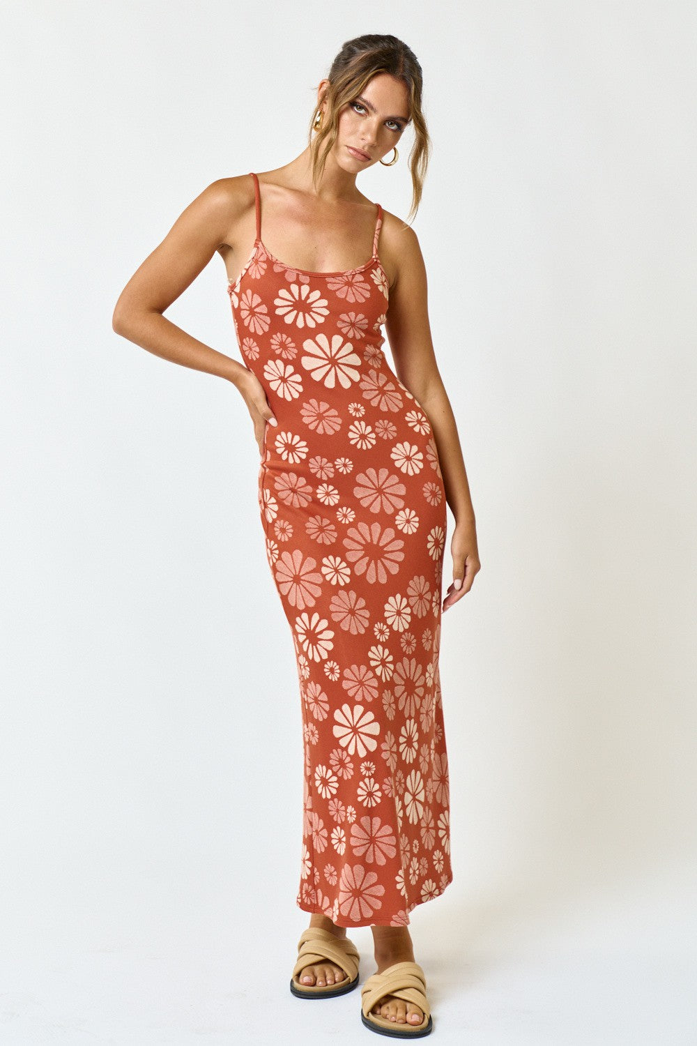 Mia Maxi Dress Brick