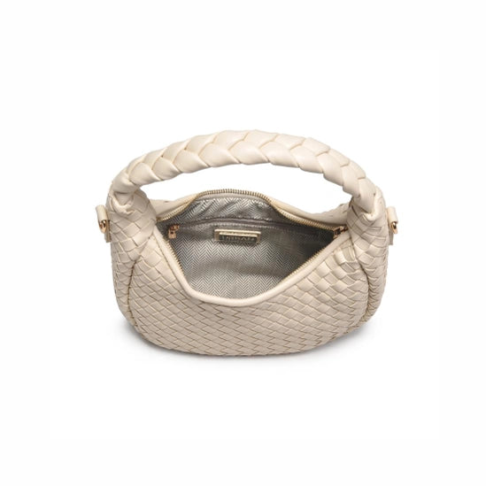 Laken Woven Shoulder Bag Oatmilk