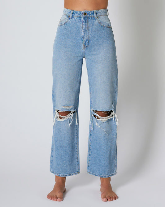 Heidi Ankle Jean Worn Old Stone