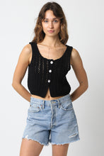 Load image into Gallery viewer, Dylan Sweater Top Black
