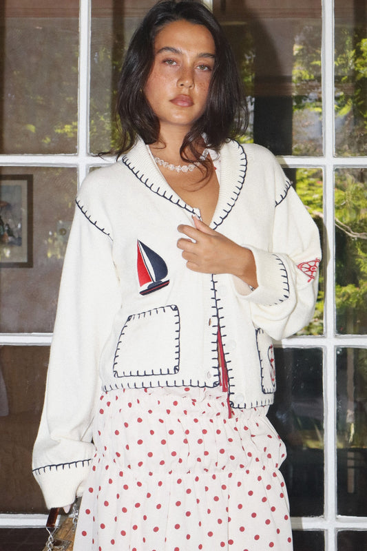 Anchor Down Cardigan