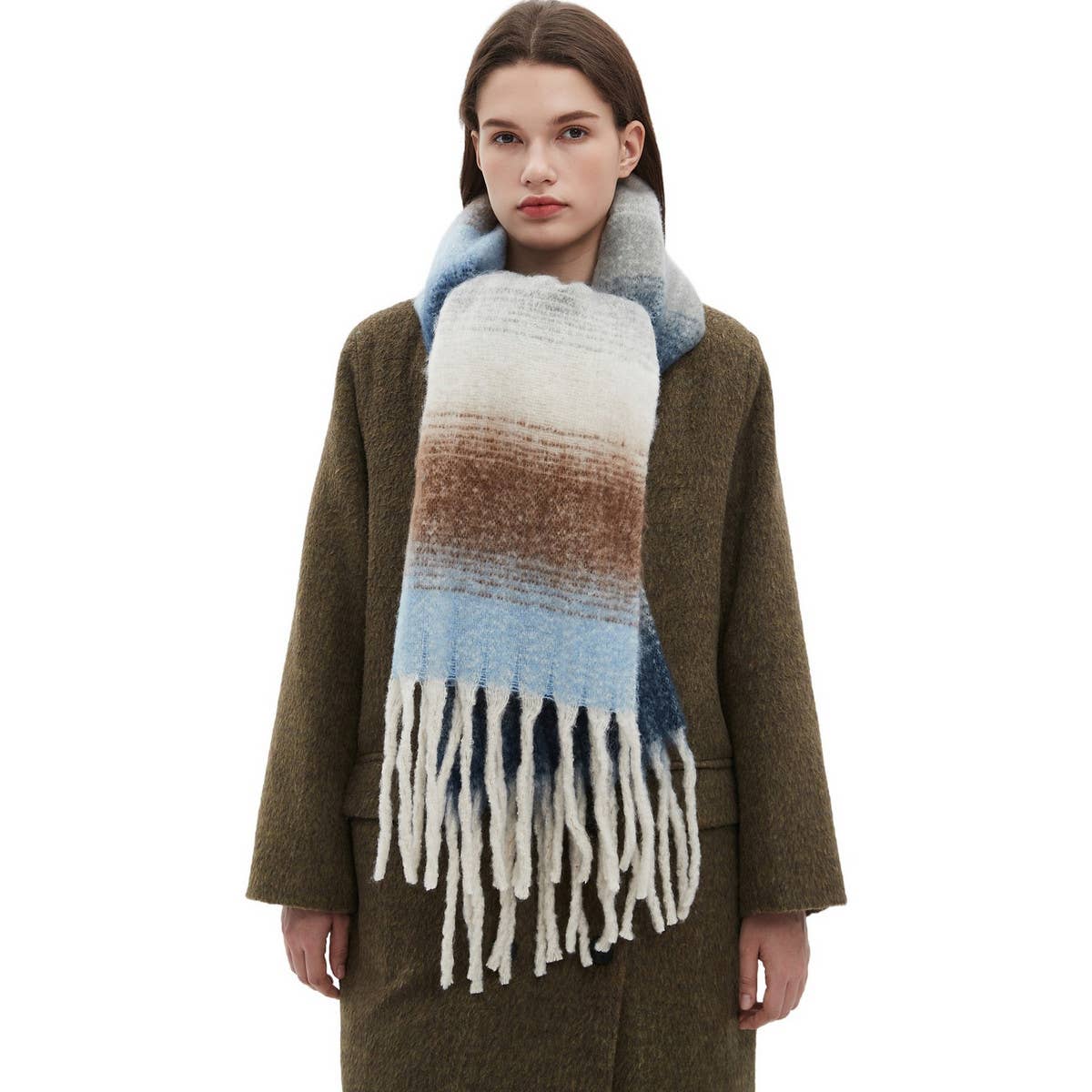 Gradient Scarf Blue