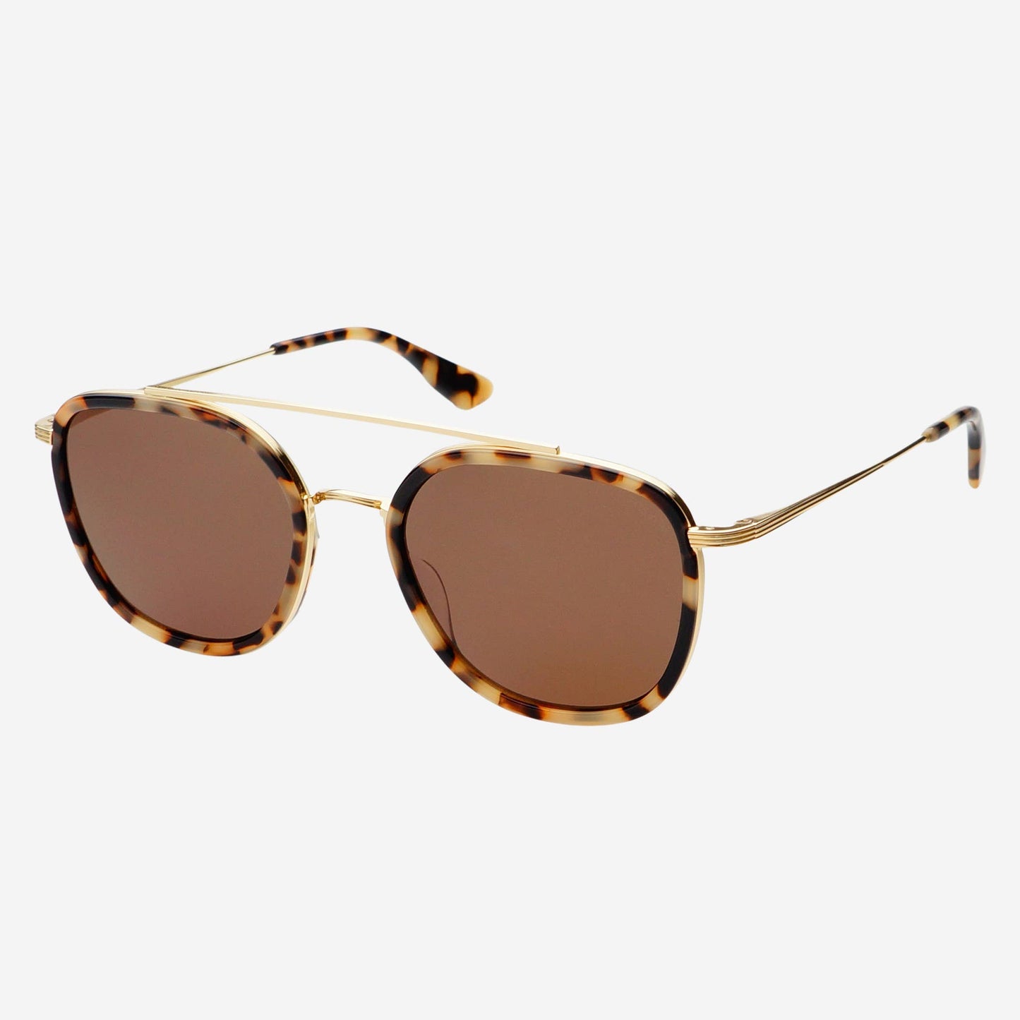 Weston Round Sunglasses Milky Tortoise / Brown