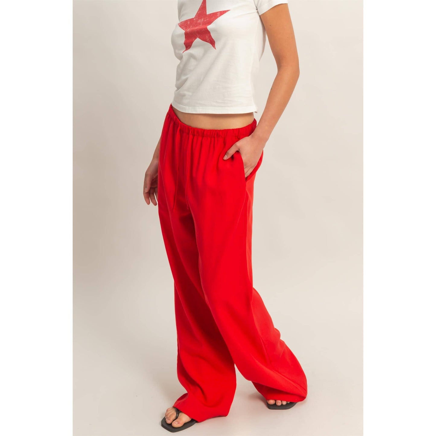 Quincy Pants Red