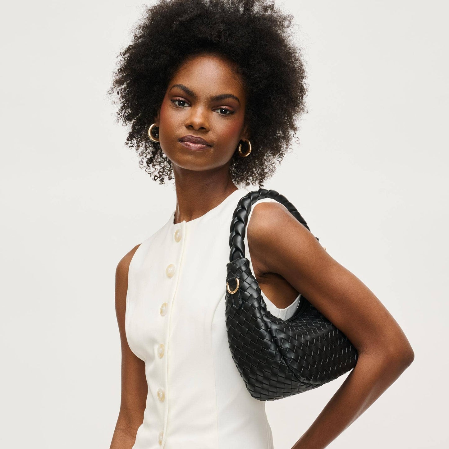 Laken Woven Shoulder Black