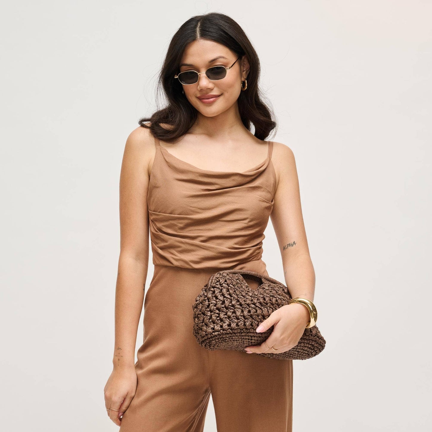 Abigail Clutch Chocolate