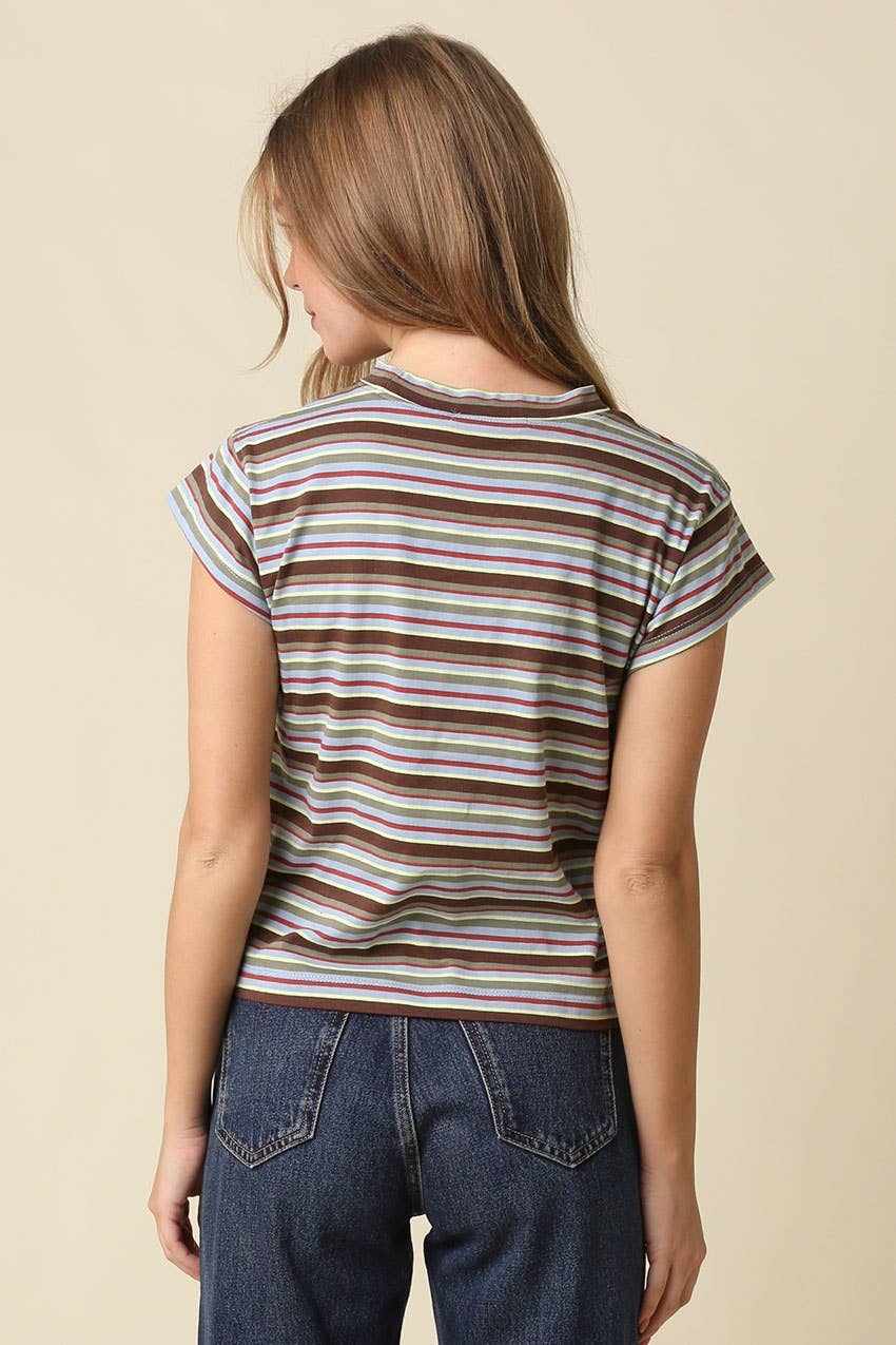 Lizz Mock Neck Tee