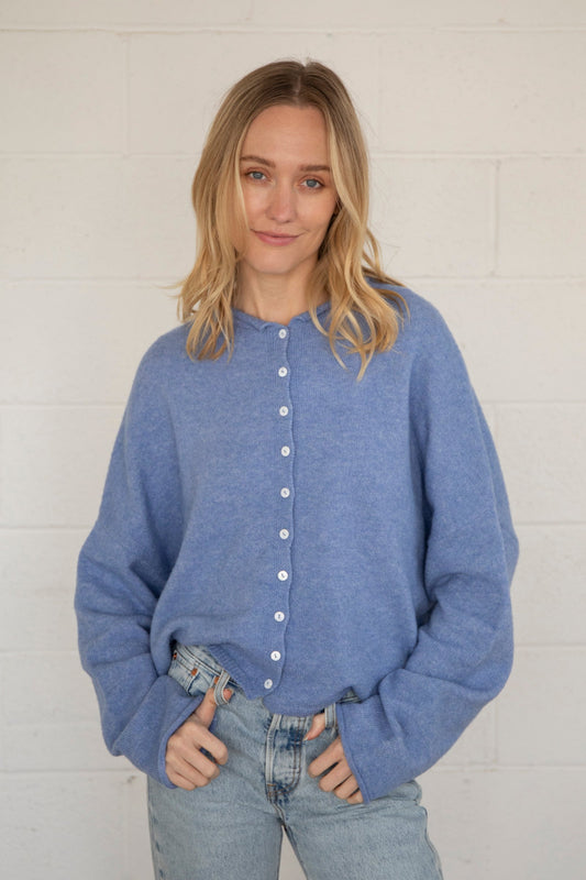 Lainey Cardigan Dusty Blue