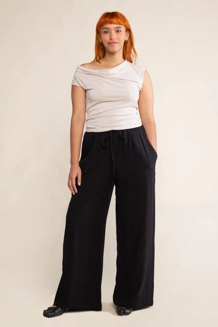 Cove Linen Pant Black