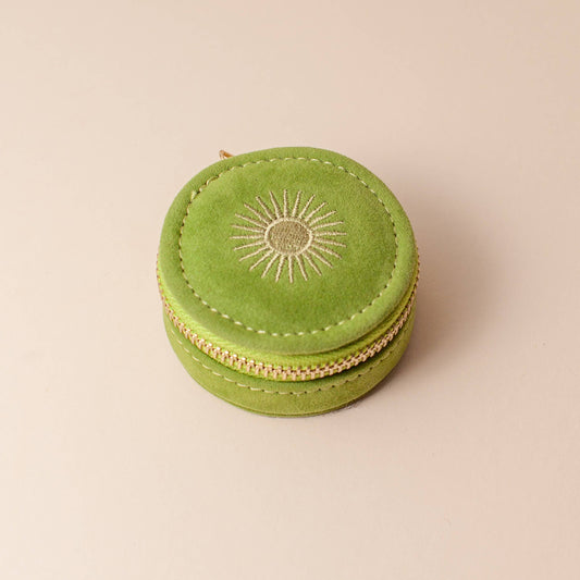 Mini Travel Jewelry Case Avocado
