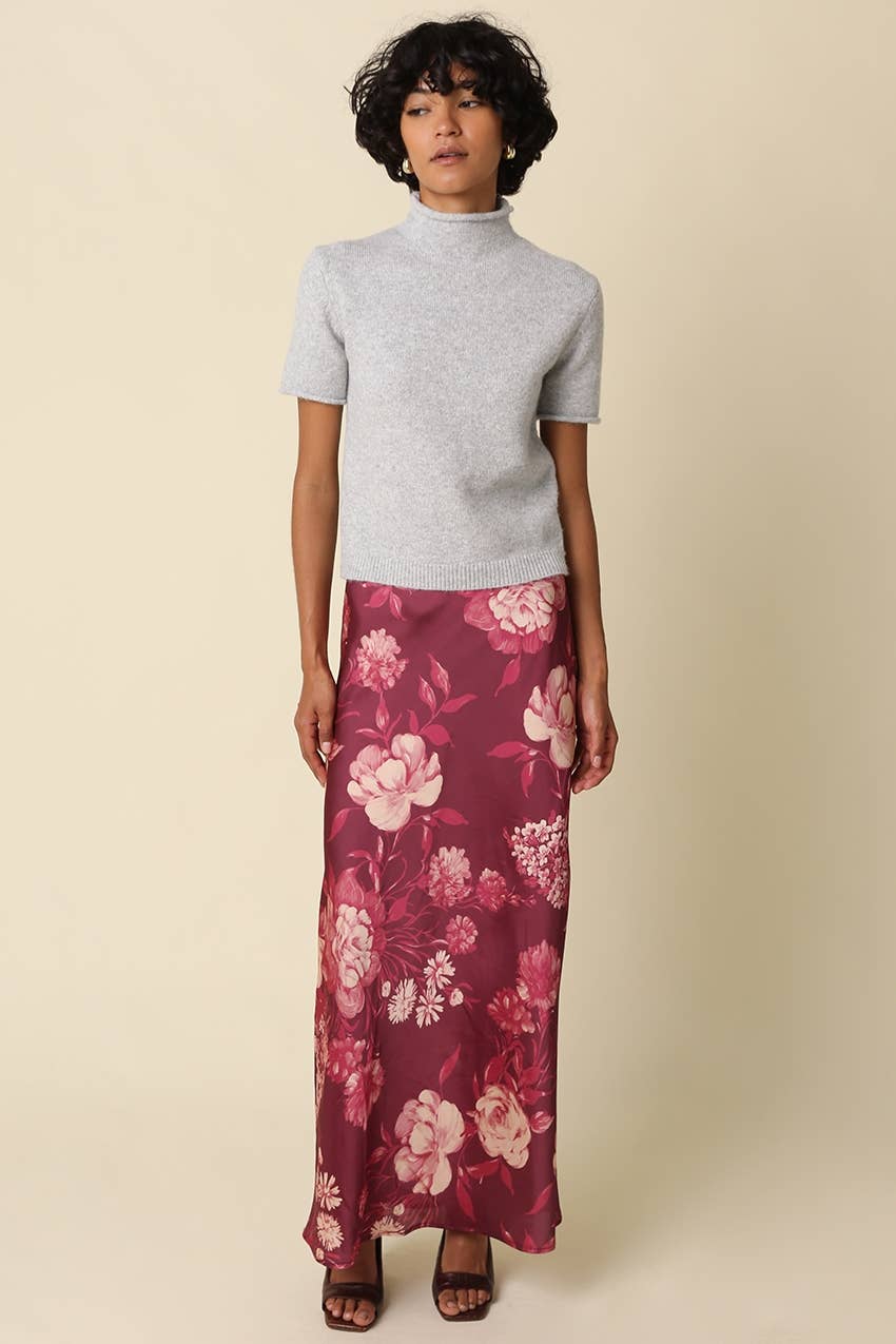 Olivaceous - Alani Mock Neck Knit Top: OATMEAL / L