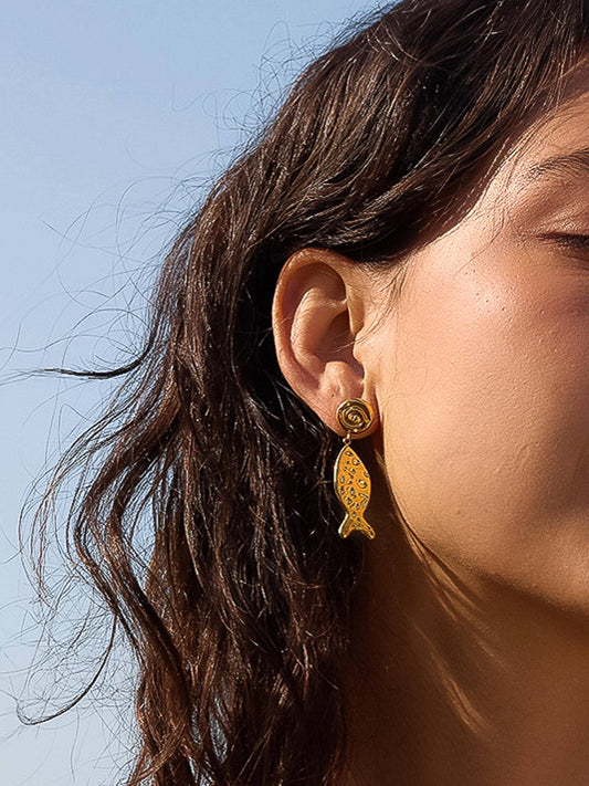 Lumistar Fish Drop Earrings