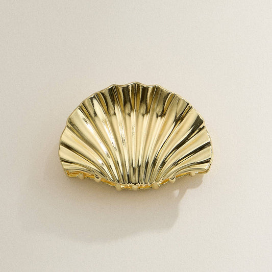 Shell Claw Clip Small Gold