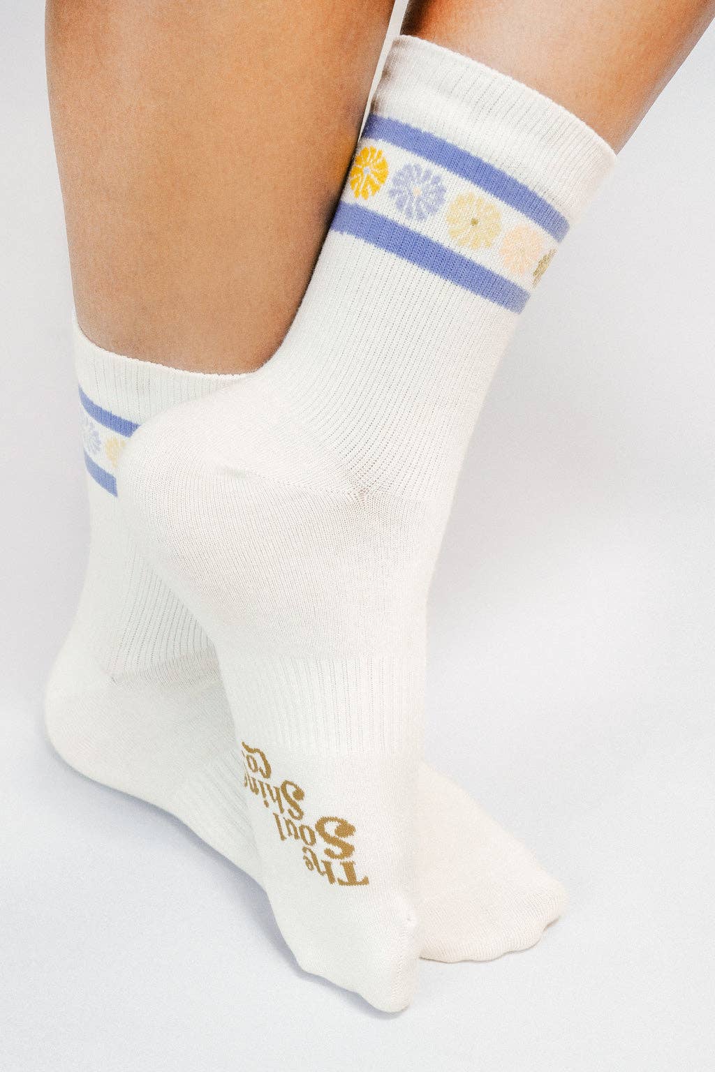 Flower Crown Ankle Sock