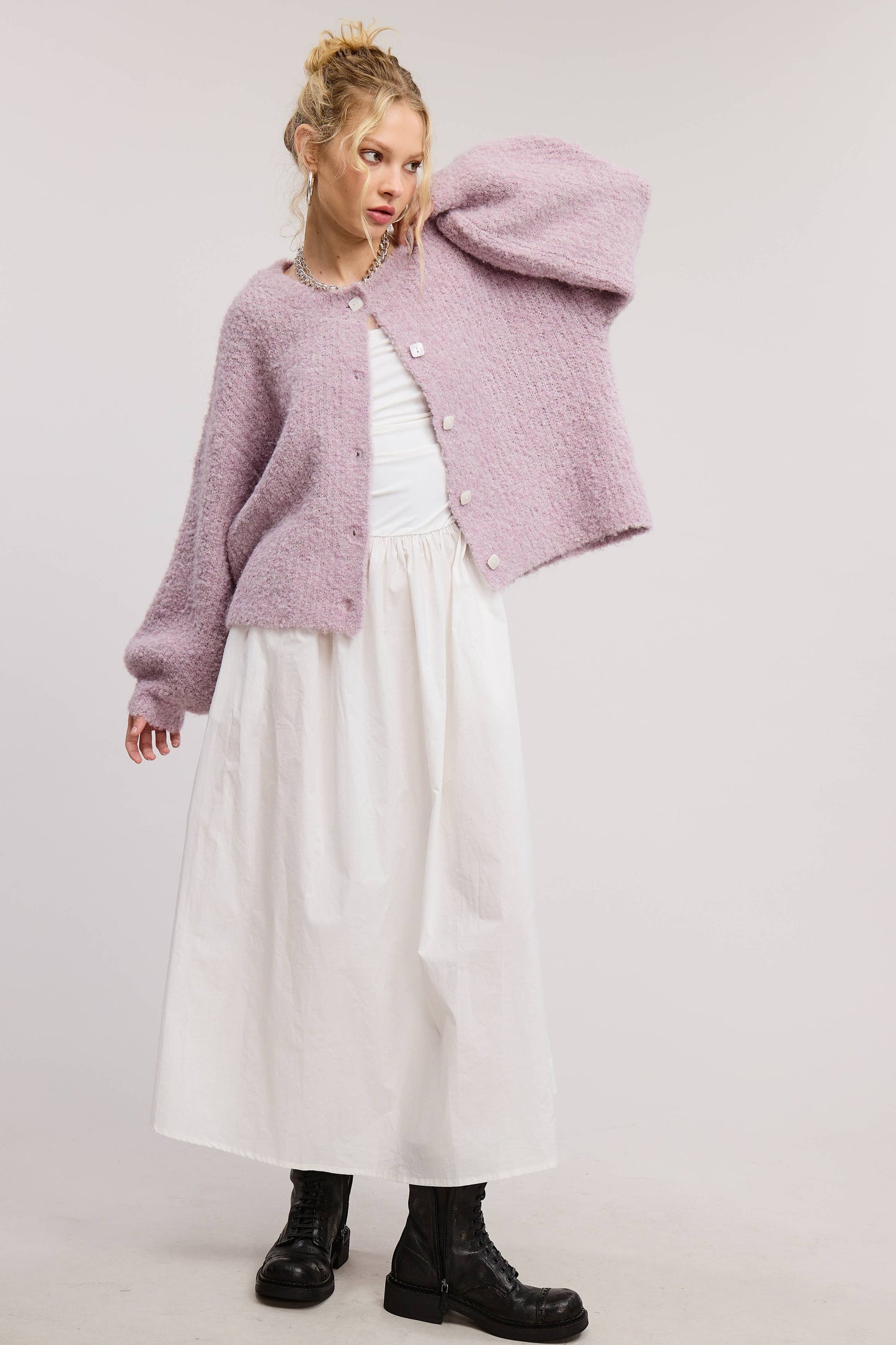 Piper Cardigan Lavender