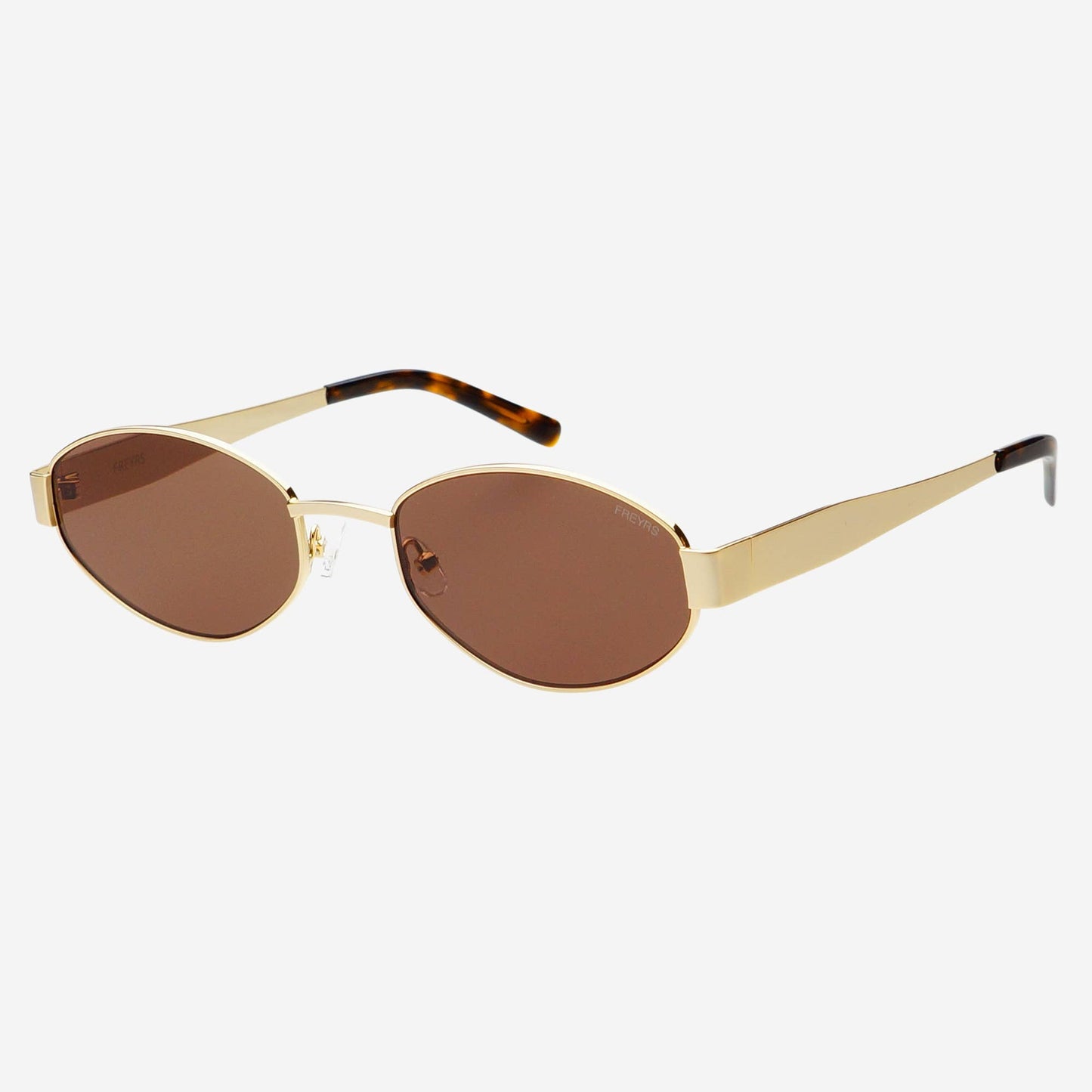 Soho Oval Sunglasses Gold/Brown