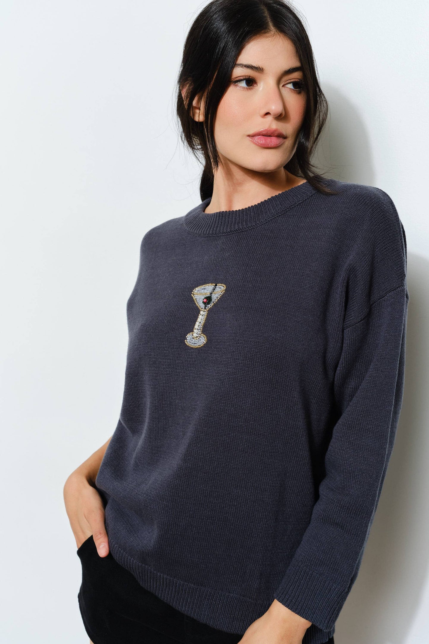 Eva Martini Beaded Sweater