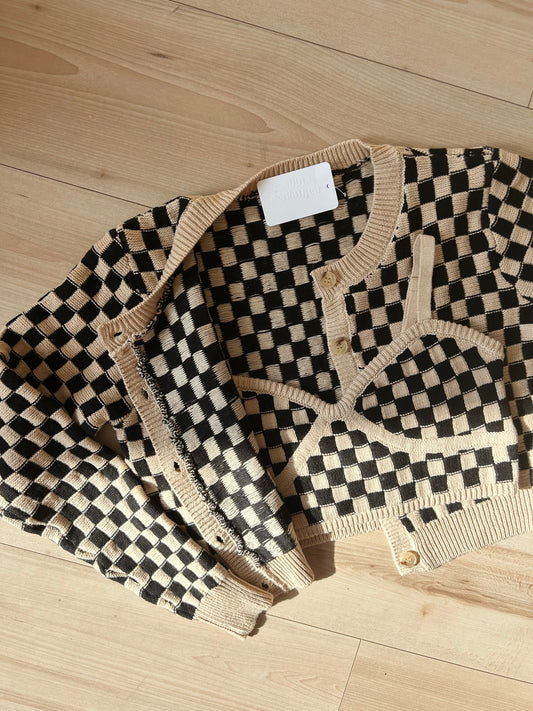 Off the Wall Cardigan Set