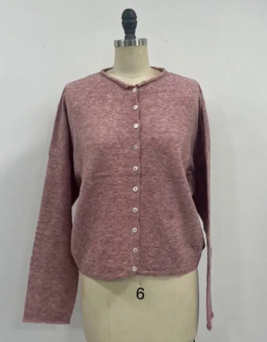 Lainey Cardigan Dusty Mauve