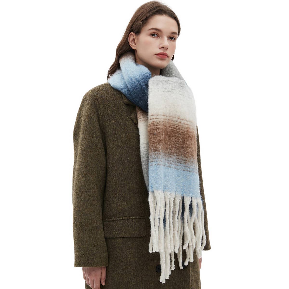 Gradient Scarf Blue