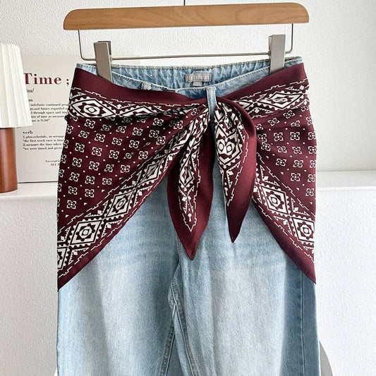 Retro Scarf Wine