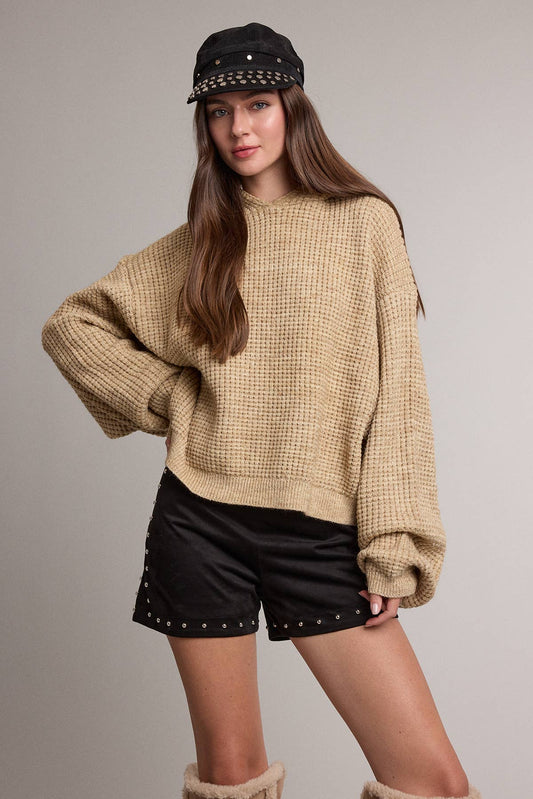 Erika Waffle Hoodie