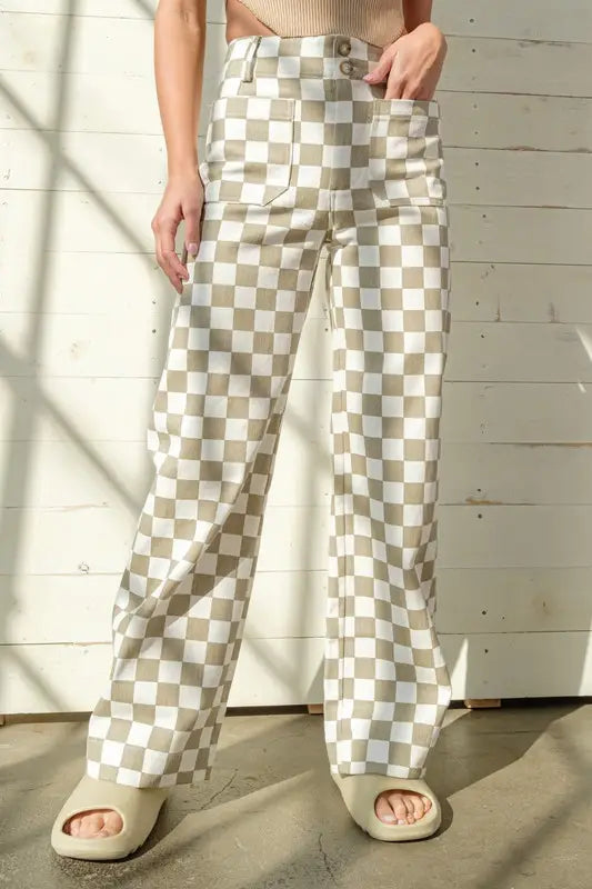 Reese Checkered Pants