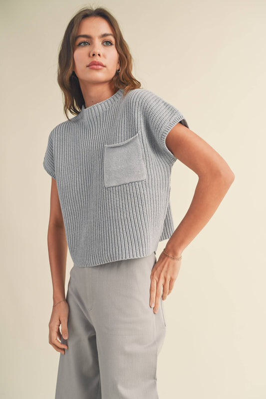 Half Moon Top Light Blue