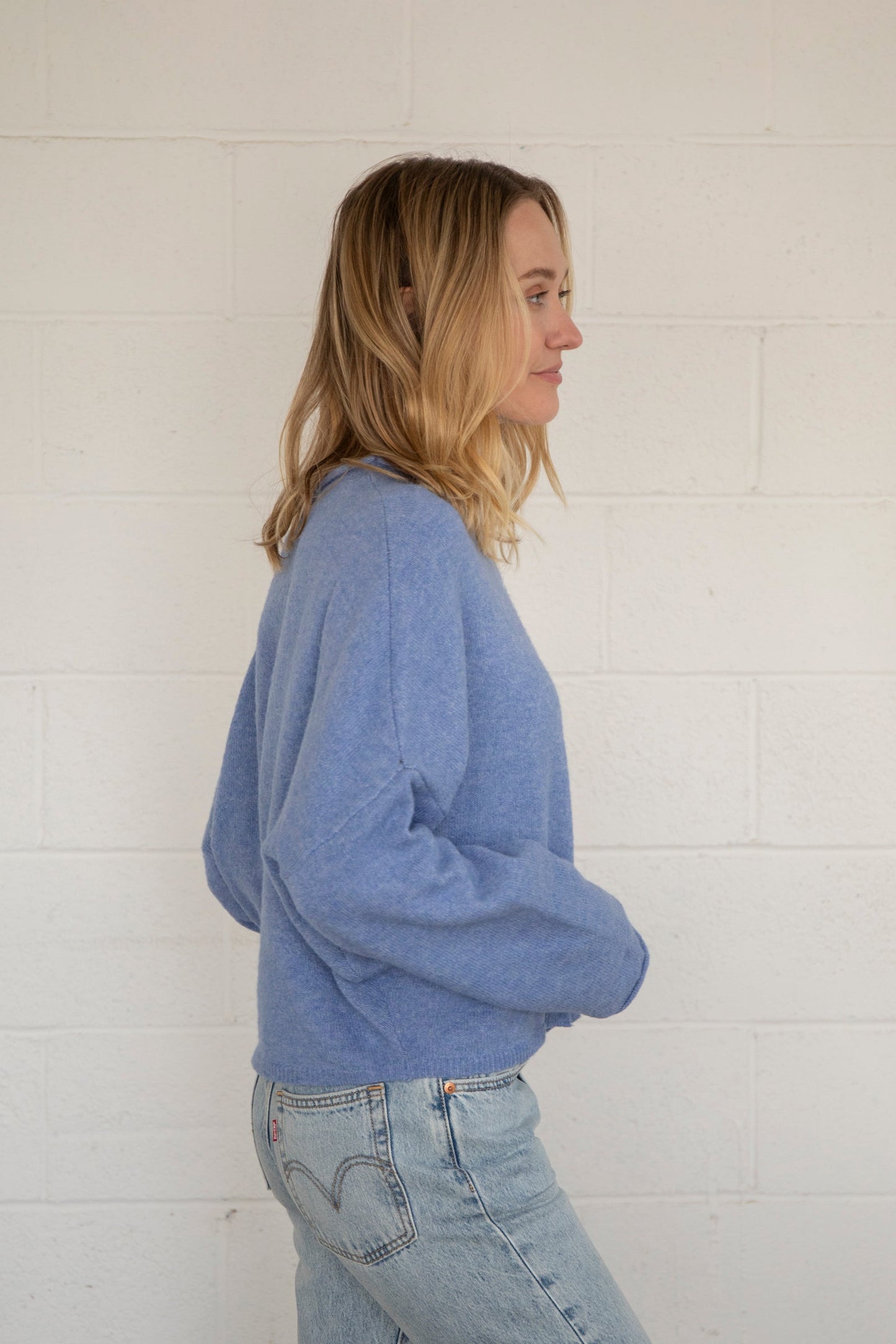 Lainey Cardigan Dusty Blue
