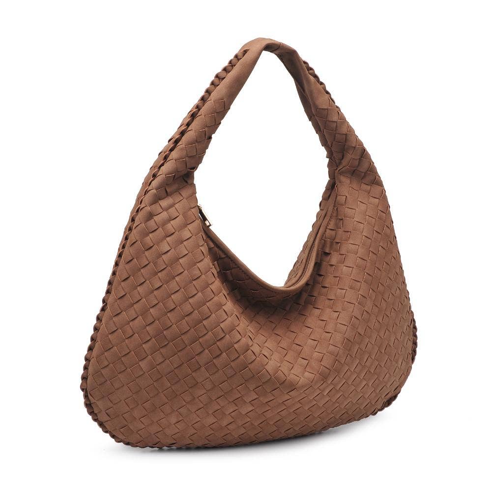 Victoria Woven Hobo Nutmeg