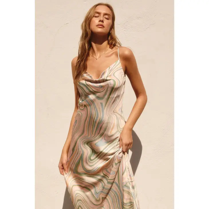 Sunset Tides Midi Dress