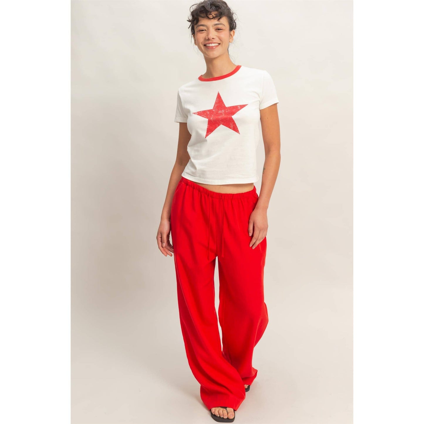 Quincy Pants Red
