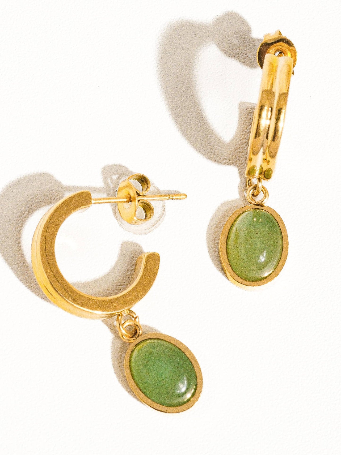 Whitnee Stone Huggie Earring