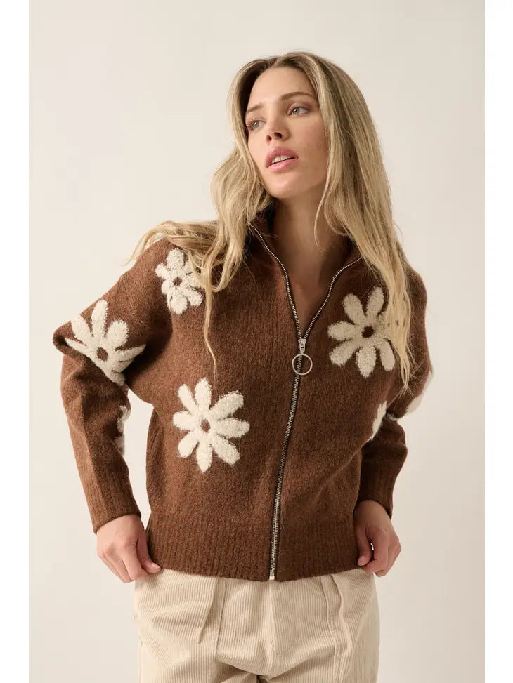 Banks Sweater Jacket Brown
