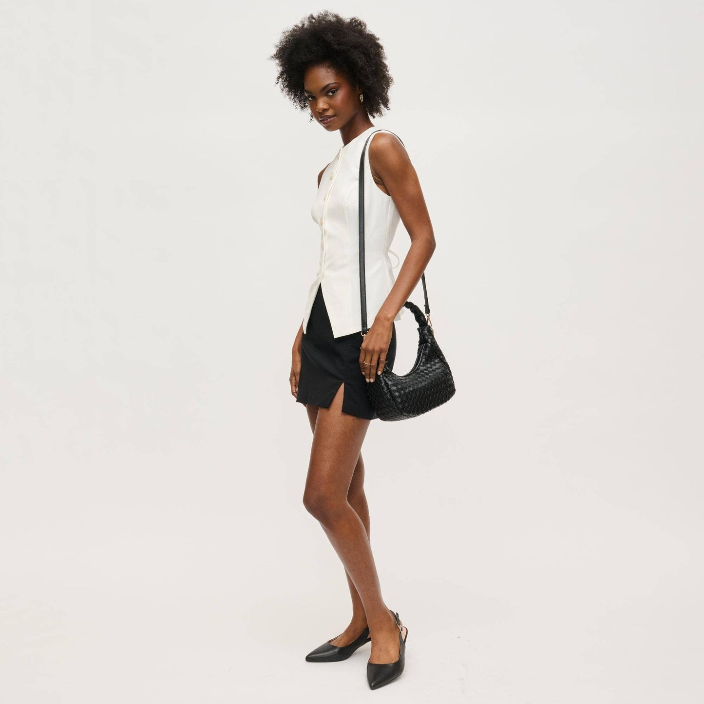 Laken Woven Shoulder Black