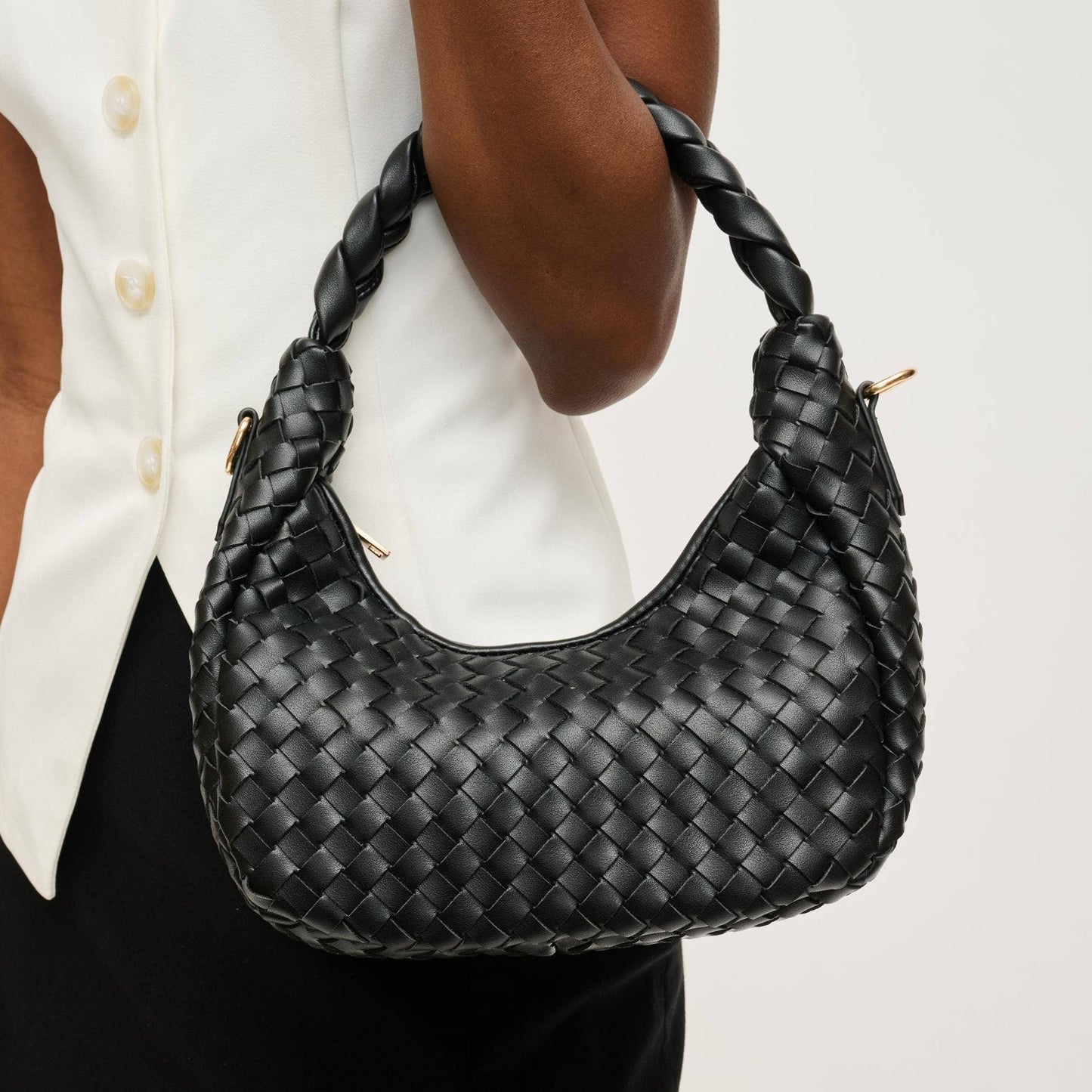Laken Woven Shoulder Black
