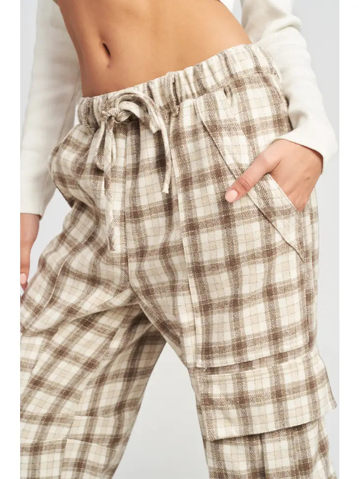 Frances Plaid Cargo Pant