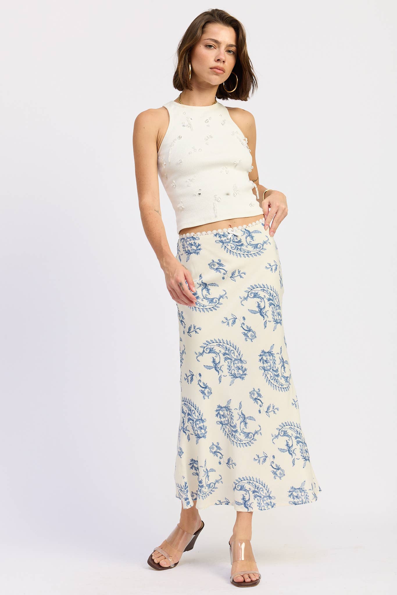 Casey Beaded Tank