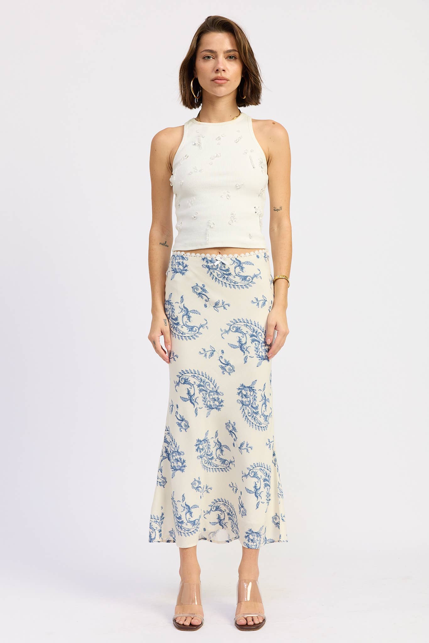 Casey Beaded Tank
