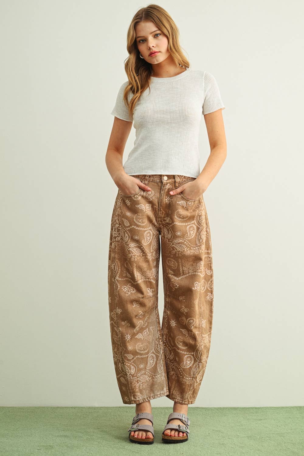 Paislee Barrel Pant