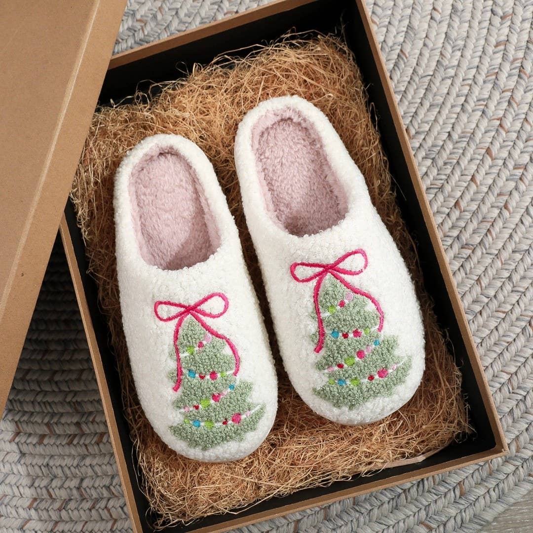 Christmas Tree Slippers