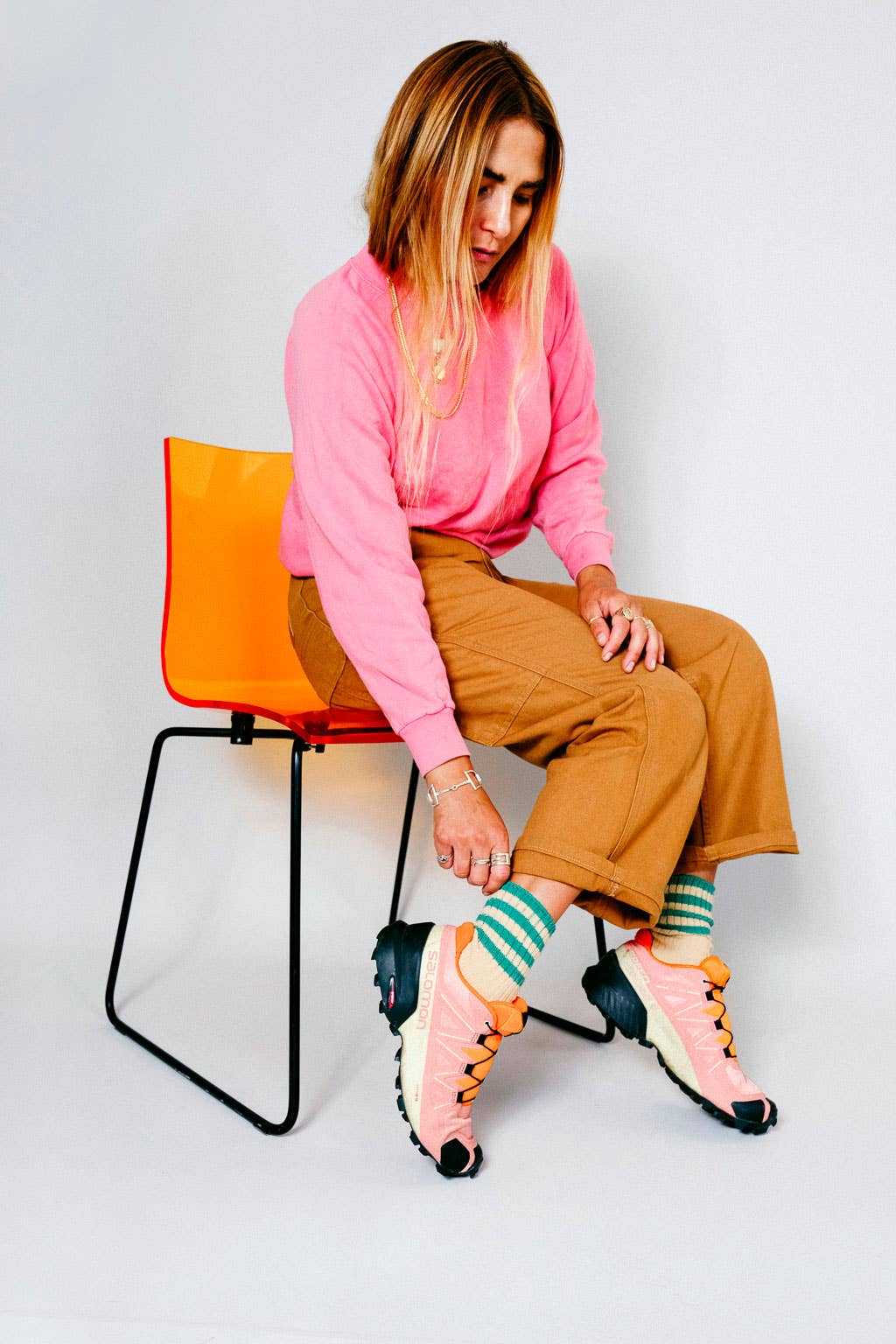 Lexi Crew Sock: Sand